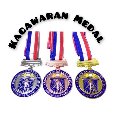 10 PCS PER ORDER MEDALS KAGAWARAN 6 CM GOLD.